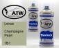 Preview: Lexus, Champagne Pearl, 1B1: 400ml Sprühdose + 400ml Klarlack - Set, von ATW Autoteile West.